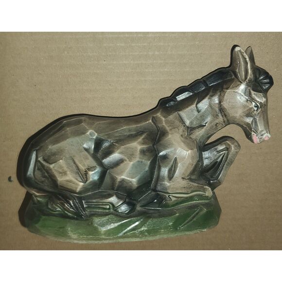 Vintage Sears Nativity Set Lighted Stable 13 Pieces Oh Holy Night Music Box - Picture 13 of 15